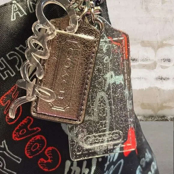 Coach Black and Red Shoulder Bag - Picture 2 of 10